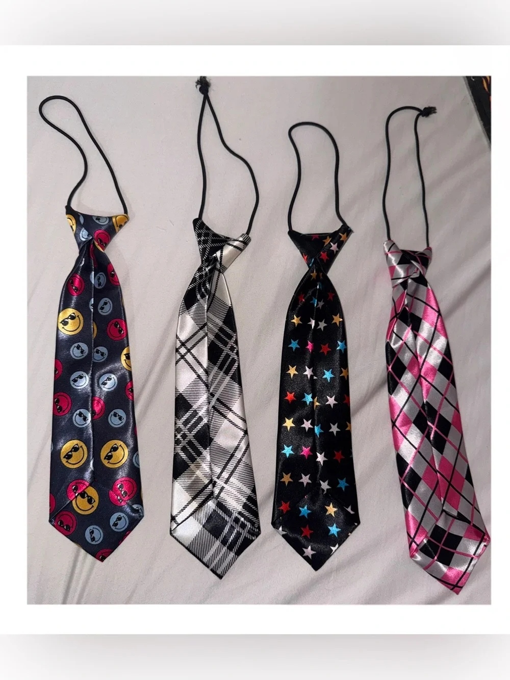 Set of 4 Satin Ties